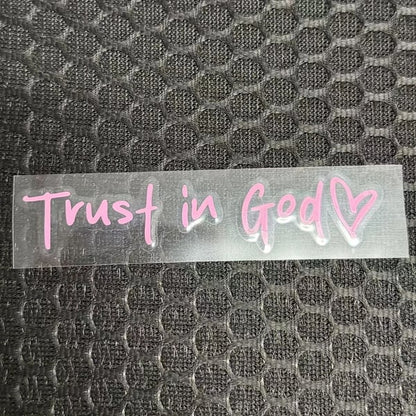 Trust in God Achteruitkijkspiegel Sticker