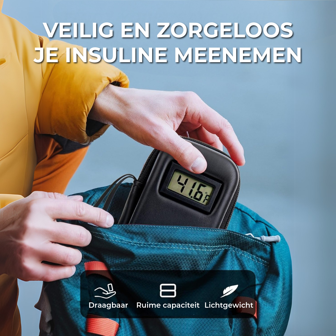 Insulinekoeltas met Temperatuuraanduiding
