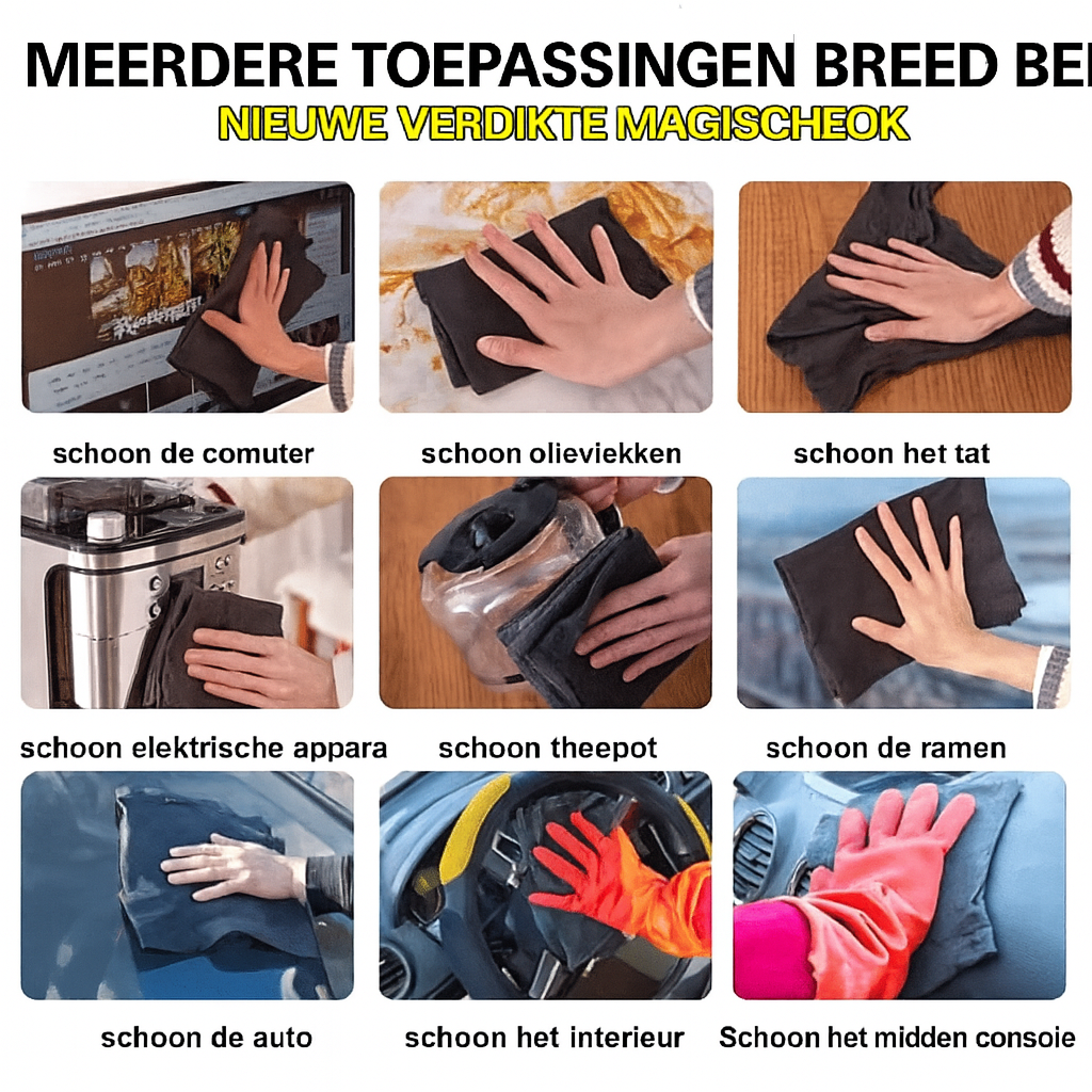 Verdikte magische schoonmaakdoek