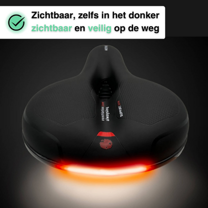 Schokabsorberend en comfortabel fietszadel