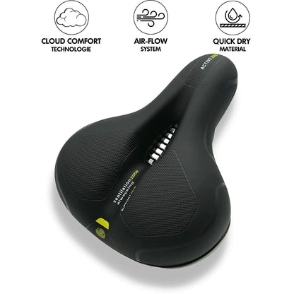 Schokabsorberend en comfortabel fietszadel